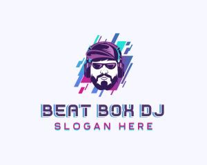 Headphones DJ Music logo design