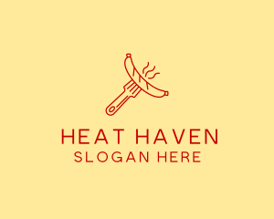 Hot Dog Sausage Fork  logo