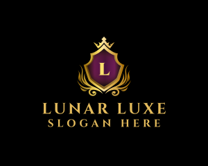 Royal Shield Luxe logo design