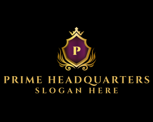 Royal Shield Luxe logo design