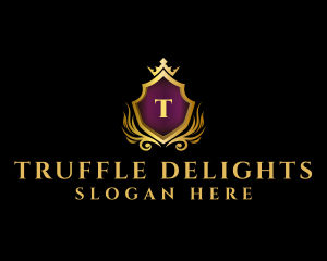 Royal Shield Luxe logo design