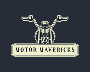 Motorcycle Bobber Rider logo design