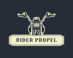 Motorcycle Bobber Rider logo