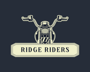 Motorcycle Bobber Rider logo design