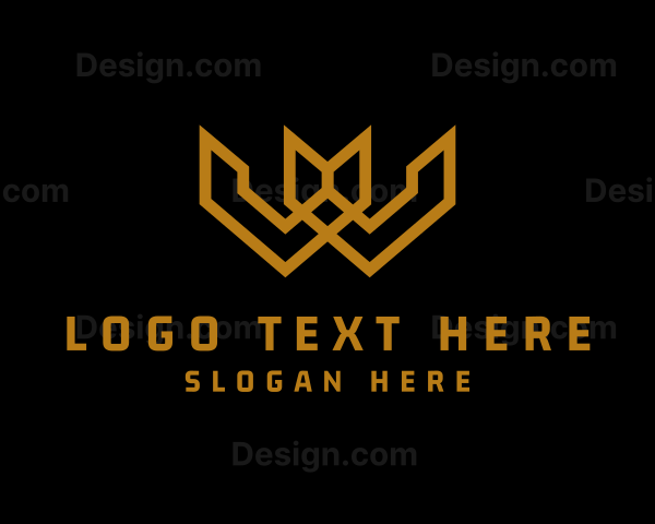 Abstract  Luxury Letter W Logo