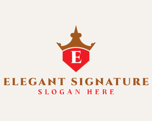 Elegant Royal Shield logo design