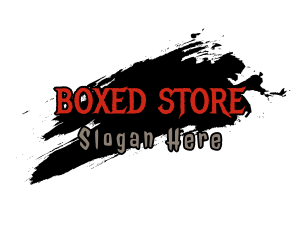 Horror Store Brush logo design