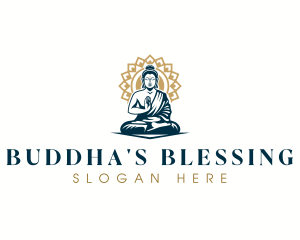 Buddhism Meditation Buddha logo