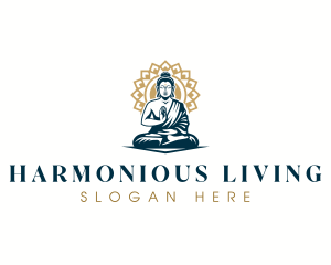 Buddhism Meditation Buddha logo