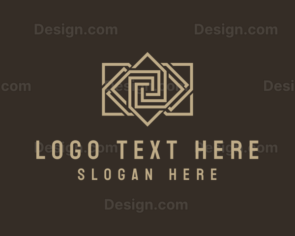 Tile Pattern Flooring Logo