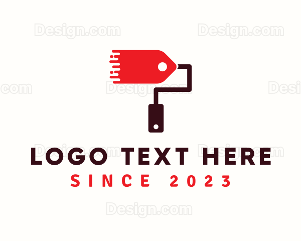 Price Tag Brush Logo