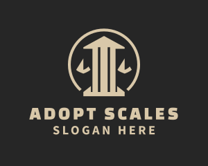 Court Pillar Scale logo design