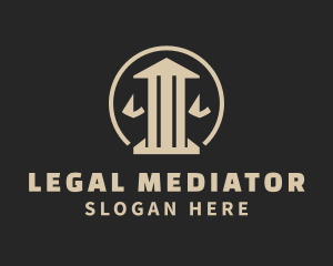 Court Pillar Scale logo design