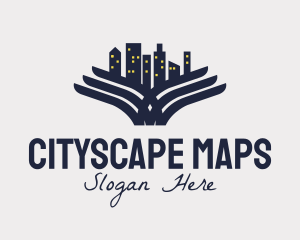 Winged Urban Cityscape  logo design