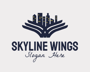 Winged Urban Cityscape  logo design