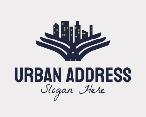 Winged Urban Cityscape  logo design