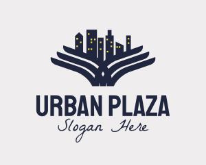 Winged Urban Cityscape  logo design