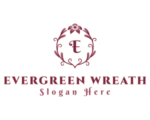 Natural Flower Wreath logo design