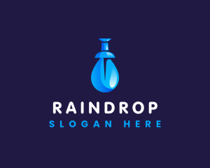 Push Pin Water Drop logo design