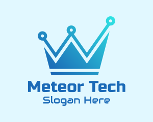 Network Tech Crown  logo design