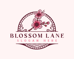 Cherry Blossom Flower logo