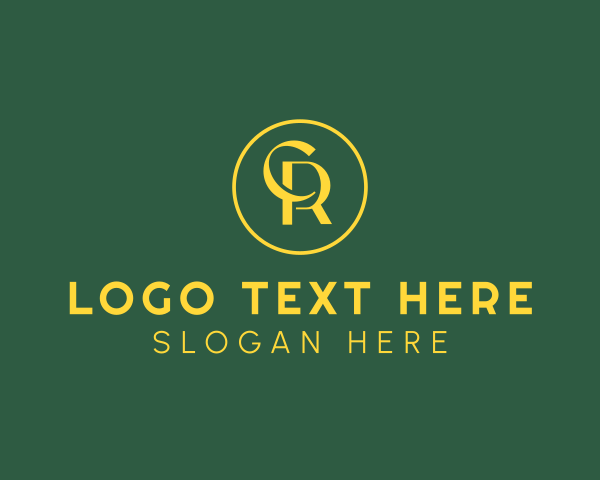 Letter Cr logo example 3