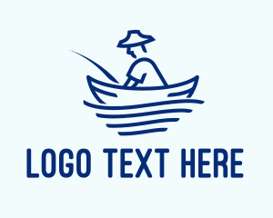 Blue Fisherman Boat logo