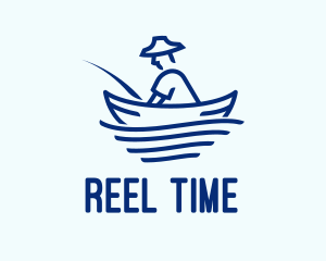 Blue Fisherman Boat logo