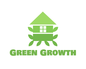 Green Leaf House logo design