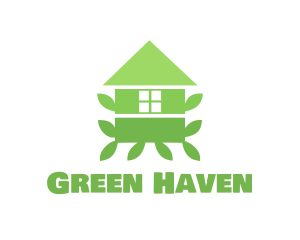 Green Leaf House logo design