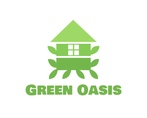 Green Leaf House logo design