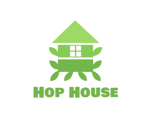 Green Leaf House logo design