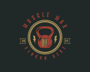 Bodybuilding Kettlebell Gym logo