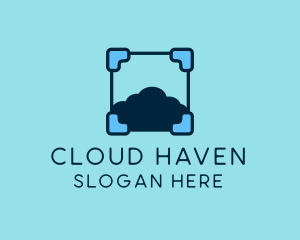 Cloud Frame Tech logo design