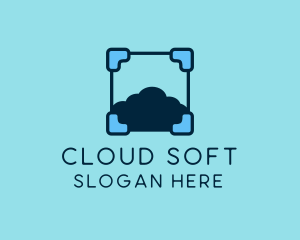 Cloud Storage Tech logo design