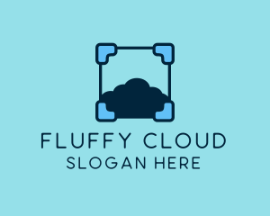 Cloud Storage Tech logo design