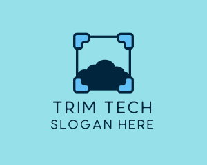 Cloud Storage Tech logo design