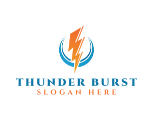 Power Thunder Strike logo design