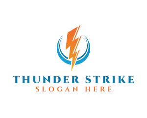 Power Thunder Strike logo design