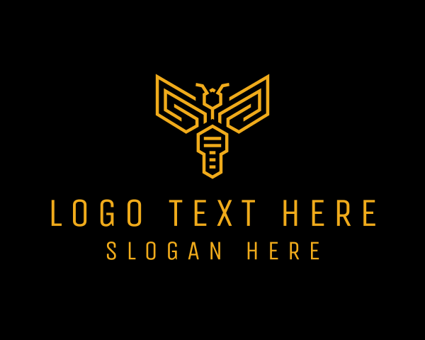 Yellow logo example 1