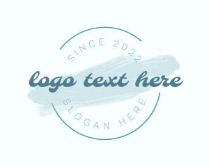 Elegant Blue Watercolor logo