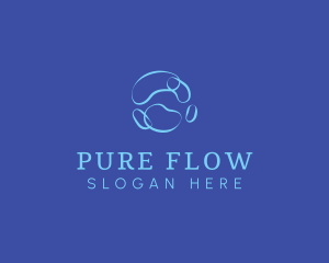 Modern Water Bubble logo design