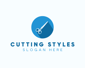 Barber Cut Scissors logo