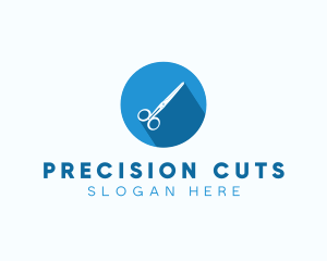 Barber Cut Scissors logo design