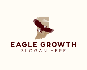 Indiana Bald Eagle logo design