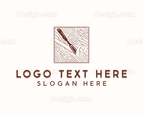 Woodwork Chisel Carpentry Logo