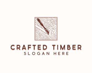 Woodwork Chisel Carpentry logo design