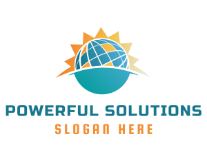 Solar Power Panel logo design
