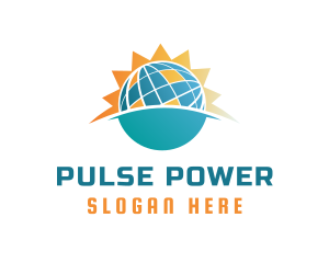 Solar Power Panel logo design