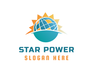 Solar Power Panel logo design